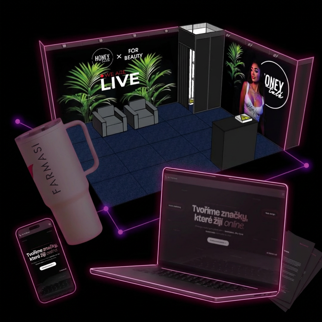 Webdesign, grafika a merch PTB