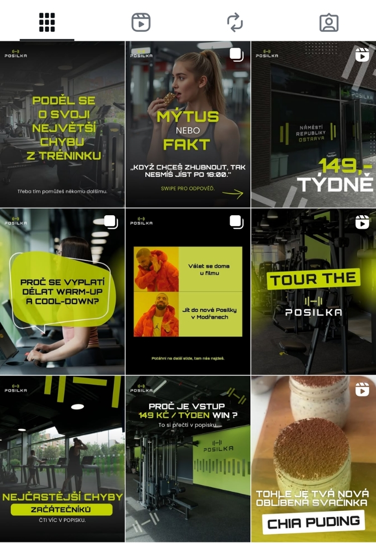 Instagram feed klienta